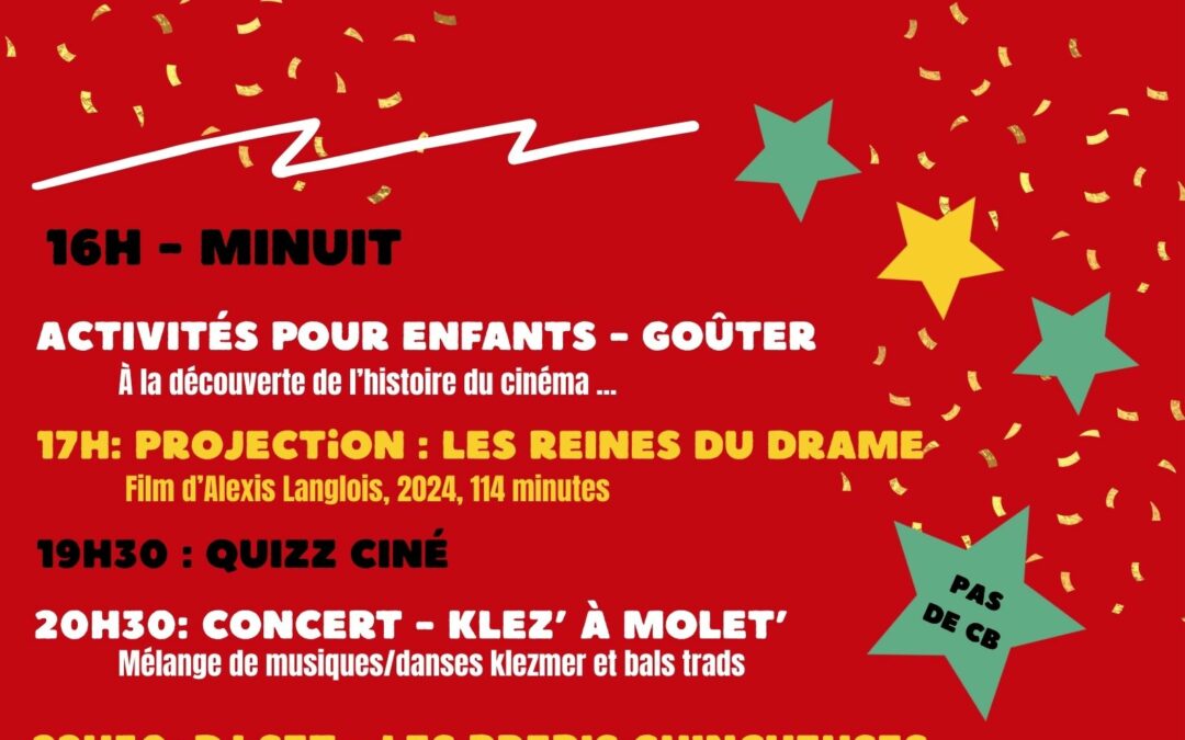 Fête de Soutien du Festival Résistances – samedi 4 avril