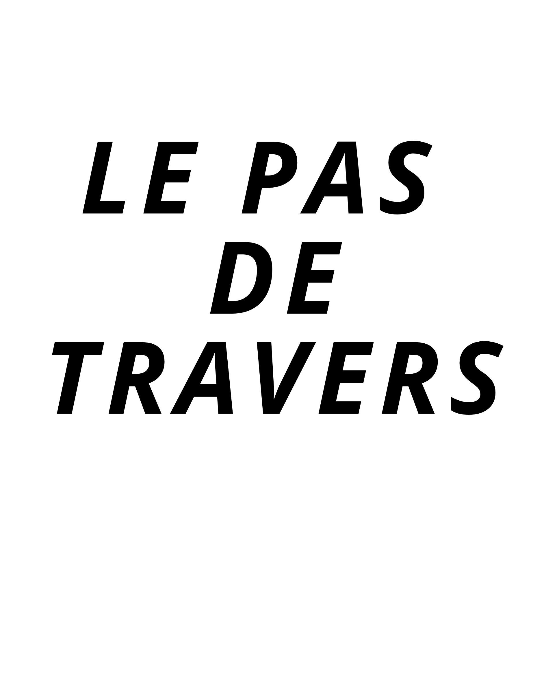 le pas de travers